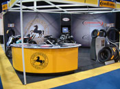 display desk and stands for Conti UK